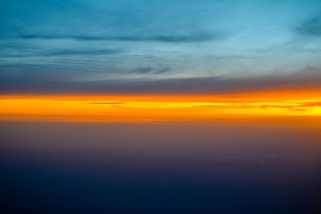 Beautiful sunset sky colorful background