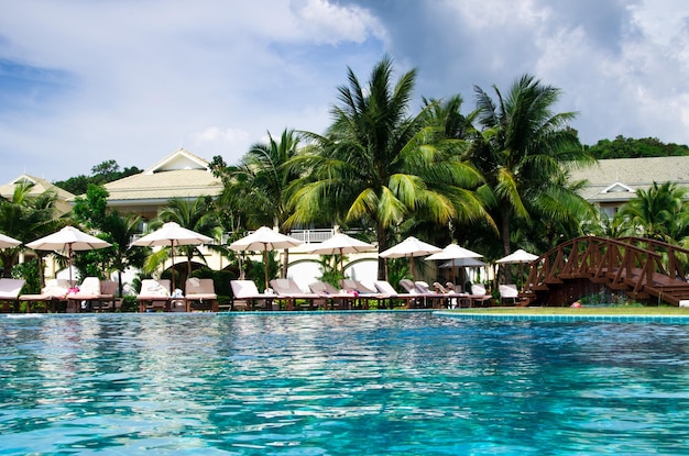 Beautiful swimming pool in Thailand