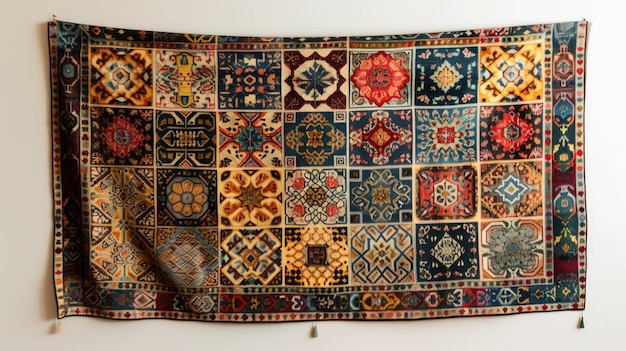 A beautiful tapestry featuring Islamic geometric patterns