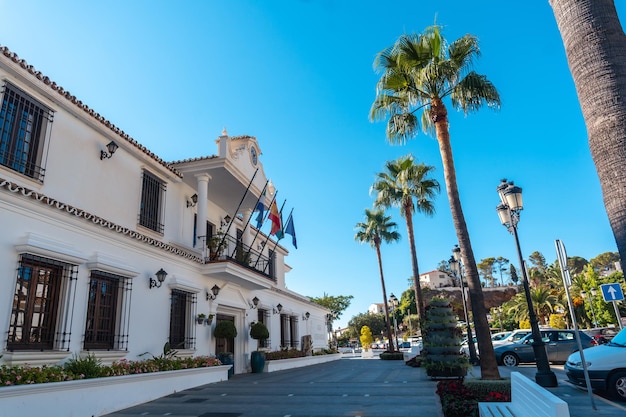 Beautiful town hall of the municipality of Mijas in Malaga Andalusia