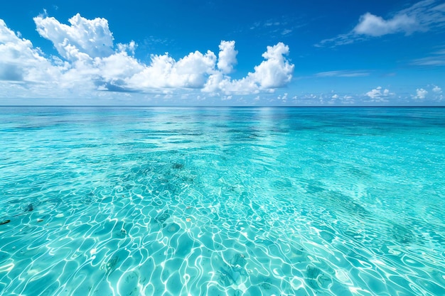 Beautiful transparent turquoise water in the maldives minimalism photo real life photography