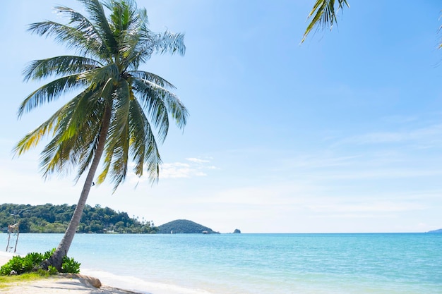 Beautiful tropical beach at Kohmak Thailand.