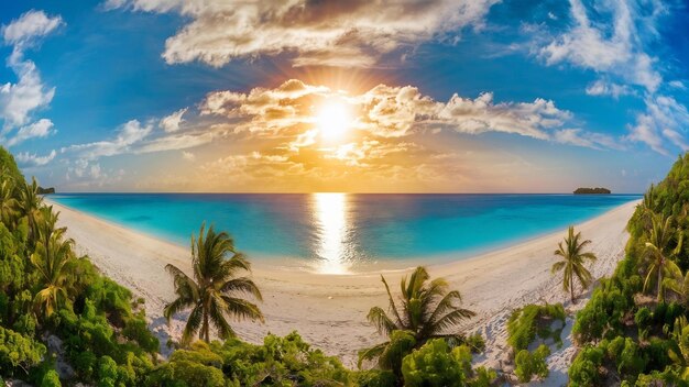 Beautiful tropical beach and sea