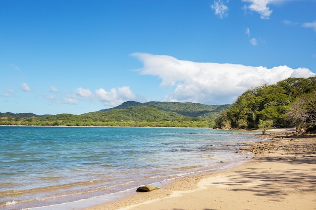 Beautiful tropical Pacific Ocean coast in Costa Rica