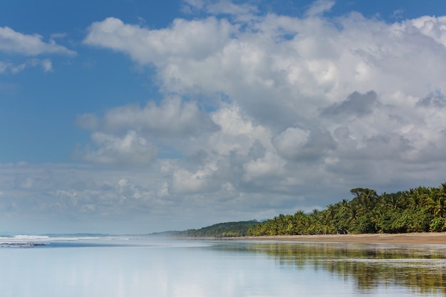 Beautiful tropical Pacific Ocean coast in Costa Rica