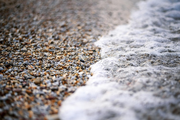 Beautiful tropical sea beach with shallow depth of field