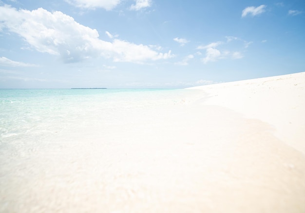 Beautiful tropical white sand beach and sea