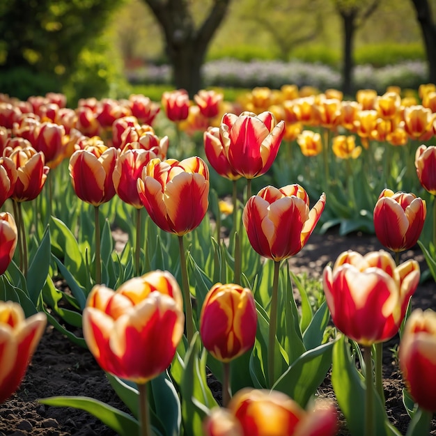 Photo beautiful tulip photos showcasing elegant floral beauty