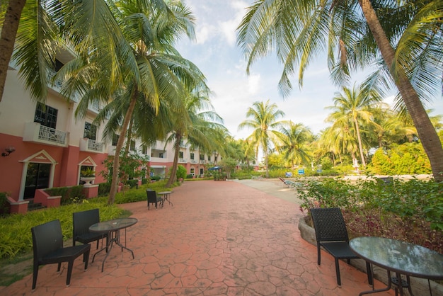 A beautiful view of Aceania Resort Hotel located in Langkawi Malaysia