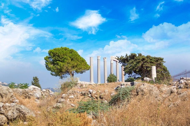 Beautiful view of the ancient voice of Byblos (also known as Jubayl or Jebeil), Lebanon