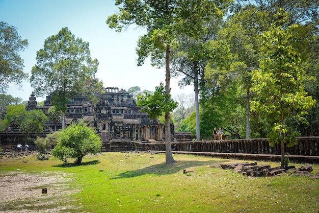 A beautiful view of Angkor Wat Temple located in Siem Reap Cambodia