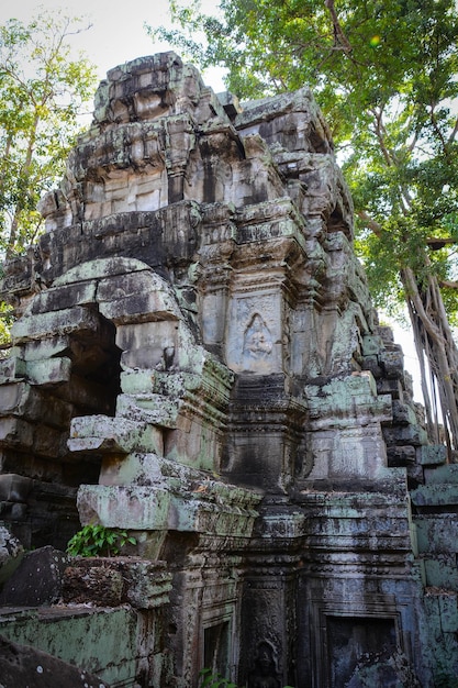 A beautiful view of Angkor Wat Temple located in Siem Reap Cambodia