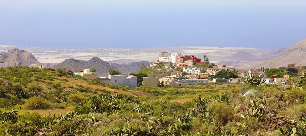 Beautiful view of Arona village on Tenerife