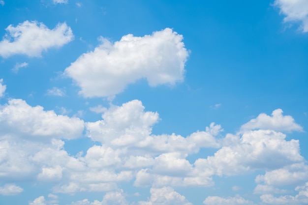 Beautiful view of blue sky with clouds at sunrise Partly cloudyBackground cloud summer Cloud summer Sky cloud clear with sunset Natural sky cinematic beautiful yellow and white texture background