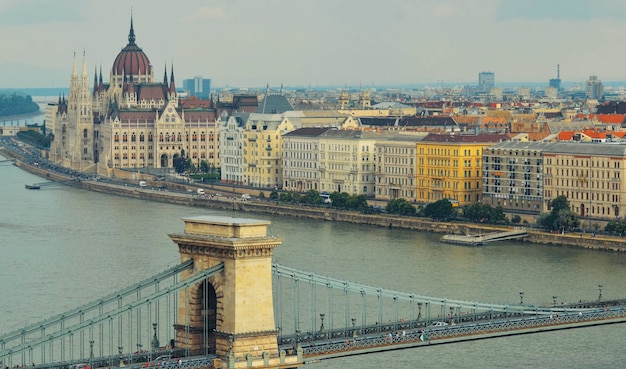 A beautiful view of Budapest city located in Hungary