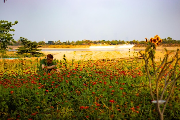 A beautiful view of Buddha Park located in Vientiane Laos