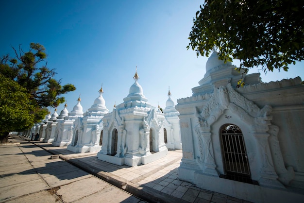 A beautiful view of buddhist temple in mandalay myanmar