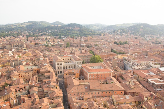 Beautiful view of the center of Bologna, Italy