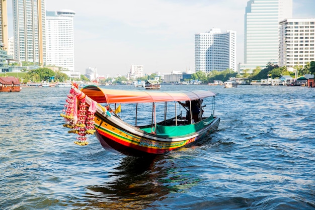 A beautiful view of Chao Phraya River in Bangkok Thailand