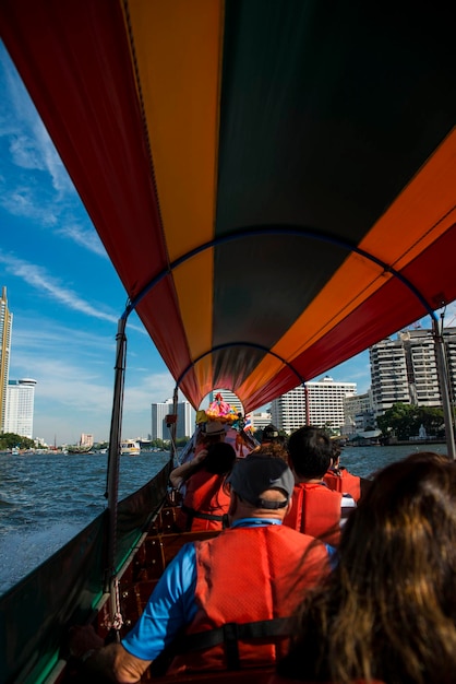 A beautiful view of Chao Phraya River in Bangkok Thailand