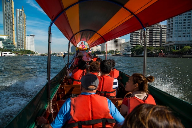 A beautiful view of Chao Phraya River in Bangkok Thailand