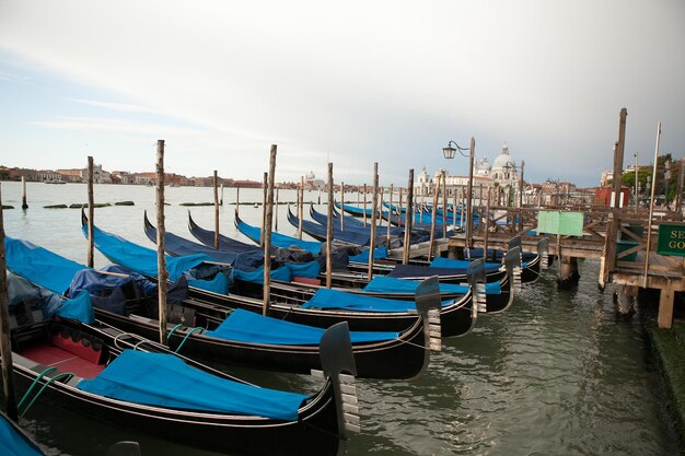 beautiful view of the city on the waters of Ventia in Italy