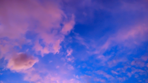 A beautiful view of the evening sky in indonesia