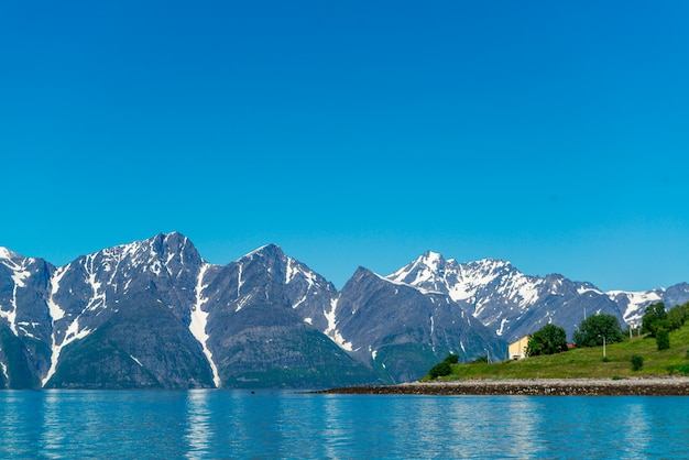 Beautiful view of the fjord in Norway