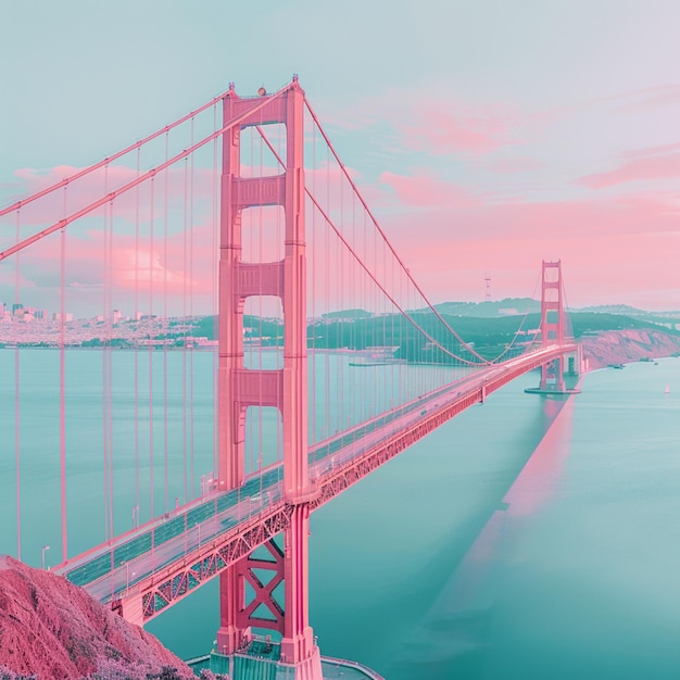 Beautiful view of the Golden Gate Bridge in San Fr