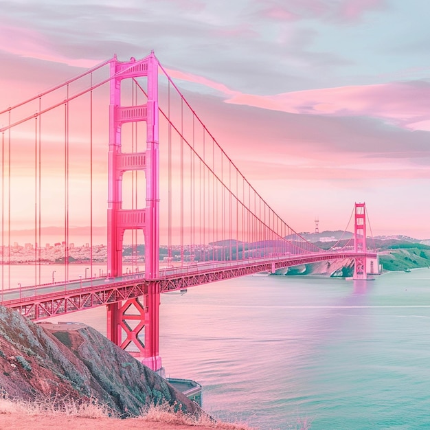 Beautiful view of the Golden Gate Bridge in San Fr