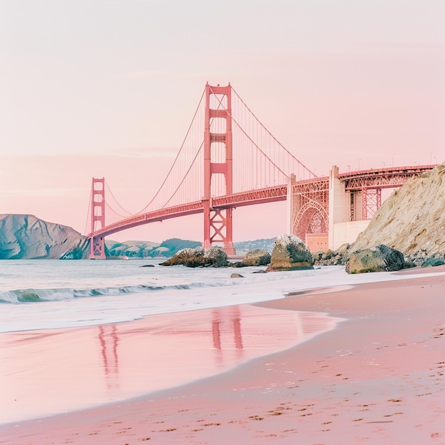 Beautiful view of the Golden Gate Bridge in San Fr