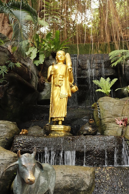 A beautiful view of Golden Mount temple located in Bangkok Thailand