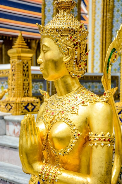 A beautiful view of Grand Palace the Wat Phra Kaew Museum located in Bangkok Thailand