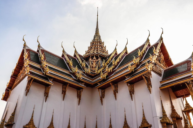 A beautiful view of Grand Palace Wat Phra Kaew temple located in Bangkok Thailand