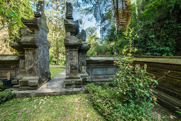 A beautiful view of hindu temple located in Bali Indonesia