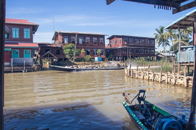 A beautiful view of Inle Lake located in Myanmar