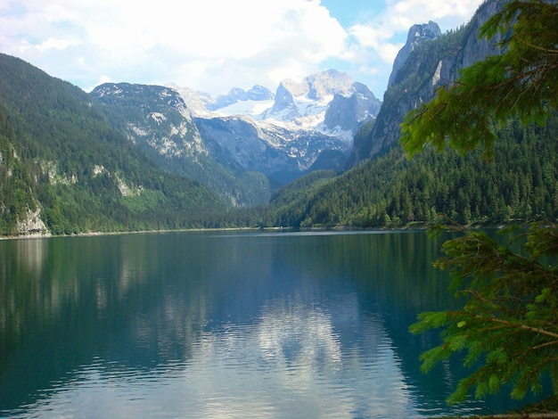 Beautiful view of lake on a summer day Austria