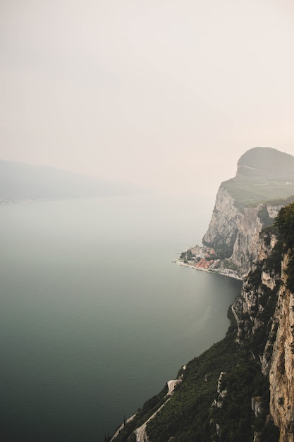 Beautiful view of lake with mountains