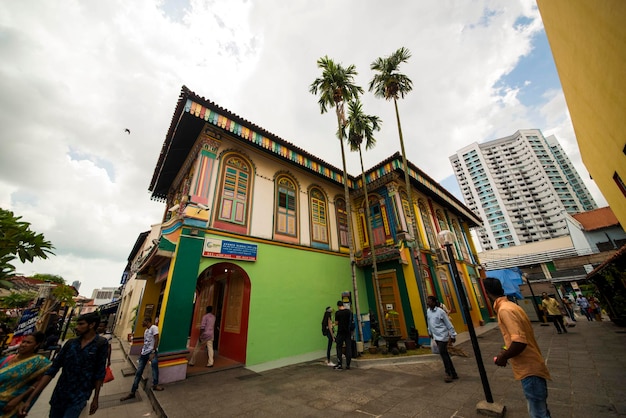 A beautiful view of Little India in Singapore