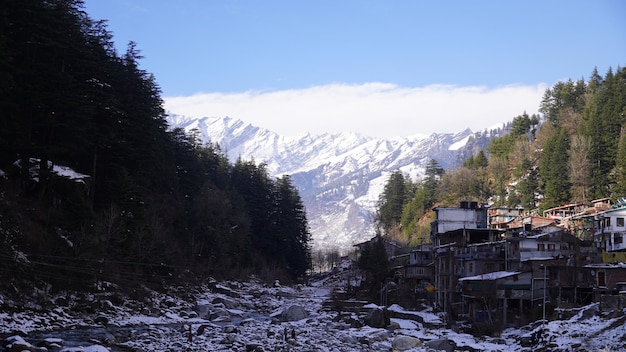 Photo beautiful view of manali himachal pradesh