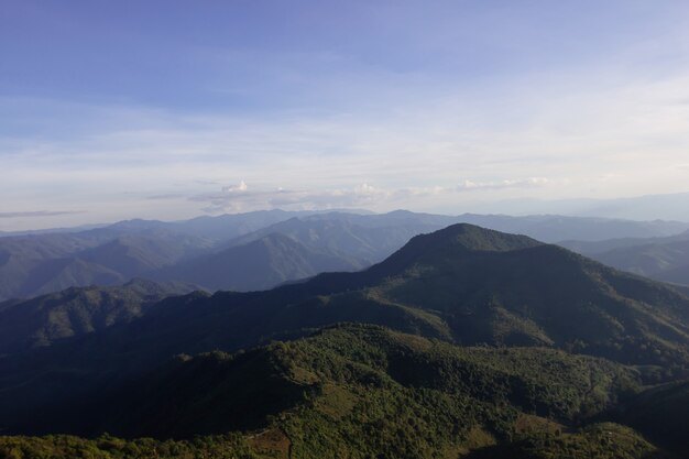 beautiful view on mountain Before sunrise