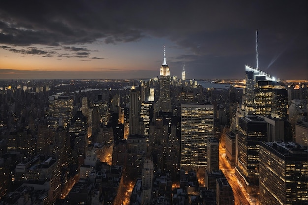 Beautiful view of New York City taken from Central Park