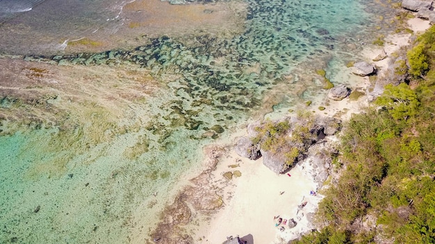 A beautiful view of Padang Padang Beach located in Bali Indonesia