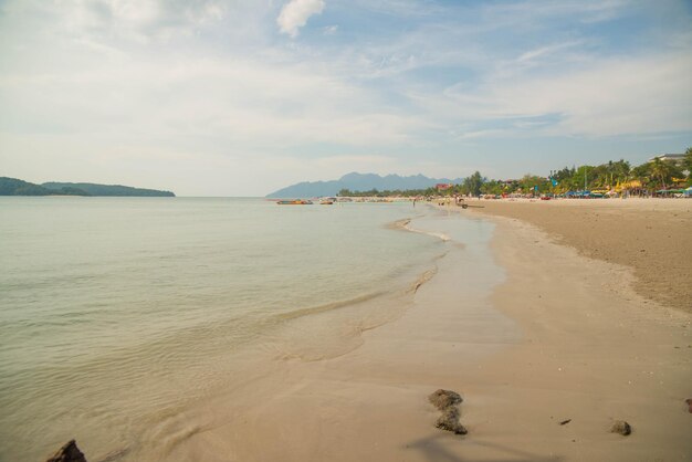 A beautiful view of Pantai Cenang Beach Langkawi Malaysia