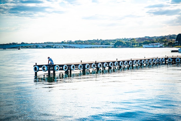 A beautiful view of Paranoa Lake located in Brasilia Brazil