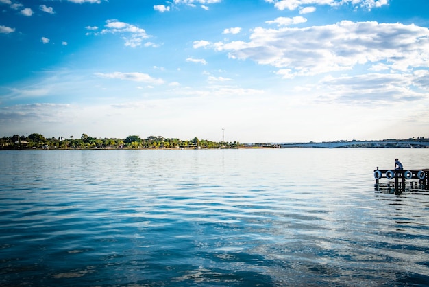 A beautiful view of Paranoa Lake located in Brasilia Brazil