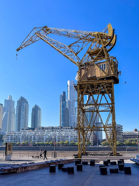 Beautiful view of Puerto Madero in the city of Buenos Aires Argentina