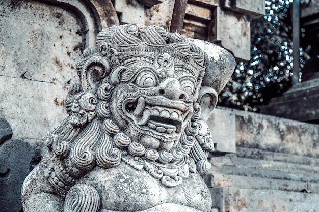 A beautiful view of Pura Tirta Empul temple located in Bali Indonesia