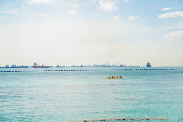 A beautiful view of Sentosa Island located in Singapore