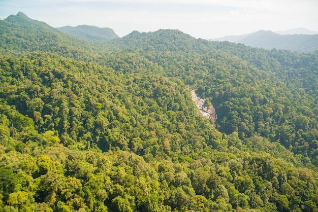 A beautiful view of Sky Bridge located in Langkawi Malaysia